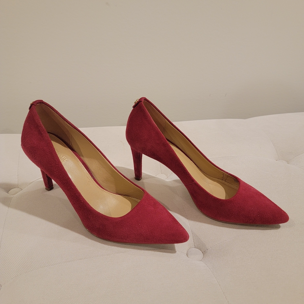 Michael Kors Red Suede Heels